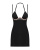 Obsessive Selinne chemise & thong - эротическая сорочка и стринги, XS/S (чёрный)